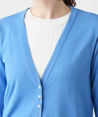 Ｖネックニットカーディガン【Ｌｅｉｌｉａｎ　ＷＨＩＴＥ　ＬＡＢＥＬ】
