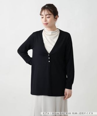 Ｖネックニットカーディガン【Ｌｅｉｌｉａｎ　ＷＨＩＴＥ　ＬＡＢＥＬ】