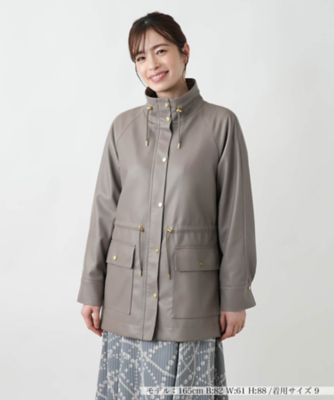 Leilian (Women)/レリアン スタンドカラーコート【ROCHAS Premiere】