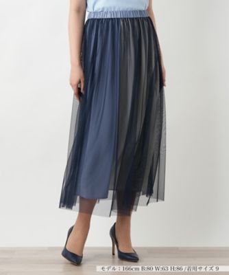＜BOURGE (Women)＞チュールフレアスカート【ＢＯＵＲＧＥ】