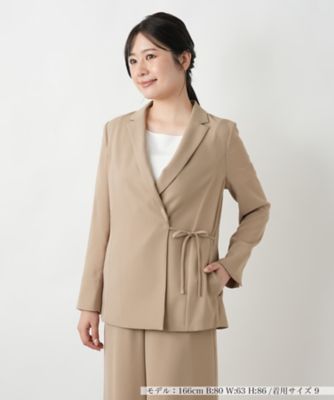 ブラウン テーラードジャケット ブラウン系 11号（L） レディースのテーラードジャケット | 三越