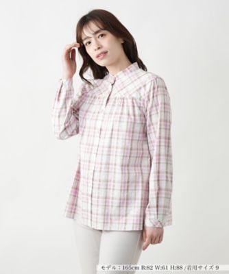 美品 Leilian WHITE LABEL フラワー柄プリーツブラウス 13+ フラワープリントブラウス【Leilian WHITE