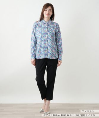 プリントブラウス【Ｌｅｉｌｉａｎ　ＷＨＩＴＥ　ＬＡＢＥＬ】