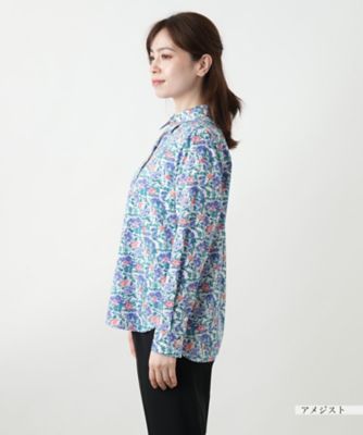 プリントブラウス【Ｌｅｉｌｉａｎ　ＷＨＩＴＥ　ＬＡＢＥＬ】
