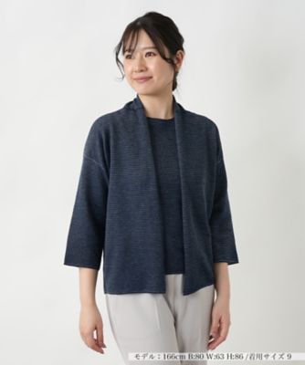 ＜Leilian (Women)＞七分袖カーディガン【ＢＡＲＮＡ】