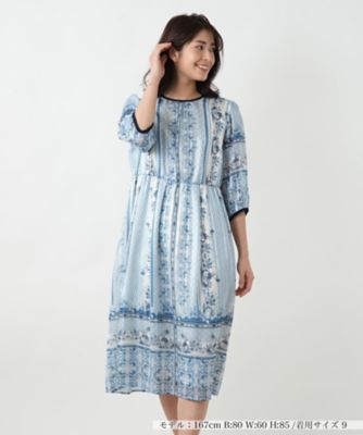 ＜BOURGE (Women)＞【店舗人気】プリントフレアワンピース