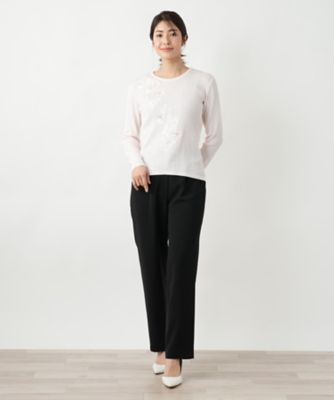 フラワーモチーフニット【ＣＯＲＳＩＮＩ　＆　ＰＲＯＴＩ】