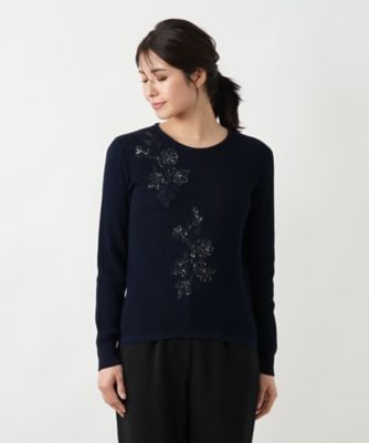 フラワーモチーフニット【ＣＯＲＳＩＮＩ　＆　ＰＲＯＴＩ】