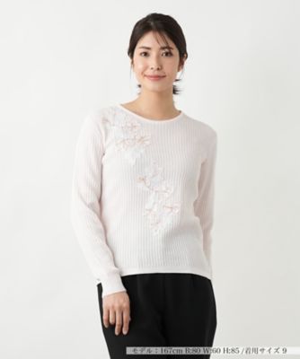 フラワーモチーフニット【ＣＯＲＳＩＮＩ　＆　ＰＲＯＴＩ】