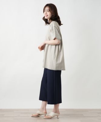 ラップ風切替ブラウス【ＣＩＮＺＩＡ　ＣＡＬＤＩ】