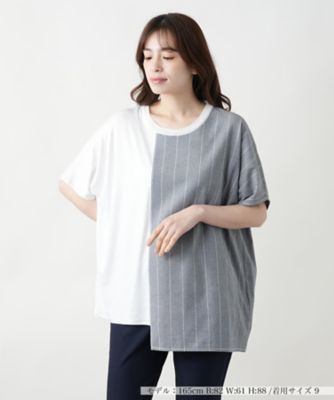 ＜Leilian (Women)＞ラップ風切替ブラウス【ＣＩＮＺＩＡ　ＣＡＬＤＩ】
