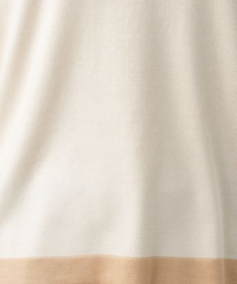 ライン配色半袖ニット