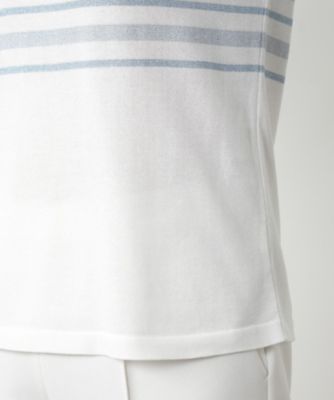 ラメボーダーニット【ＲＯＣＨＡＳ　Ｐｒｅｍｉｅｒｅ】