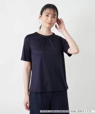 Leilian (Women)/レリアン シルククルーネックカットソー 39ネービーブル トップス【三越伊勢丹/公式】