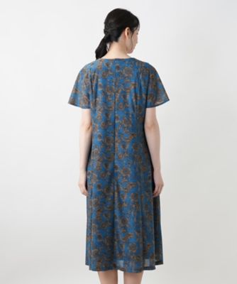 フラワー柄フレアワンピース【Ｌｅｉｌｉａｎ　ＷＨＩＴＥ　ＬＡＢＥＬ】