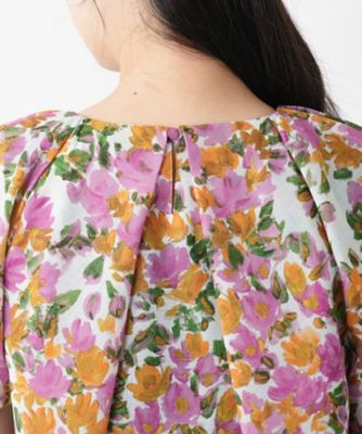 フラワープリントブラウス【Ｌｅｉｌｉａｎ　ＷＨＩＴＥ　ＬＡＢＥＬ】