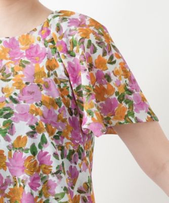 フラワープリントブラウス【Ｌｅｉｌｉａｎ　ＷＨＩＴＥ　ＬＡＢＥＬ】