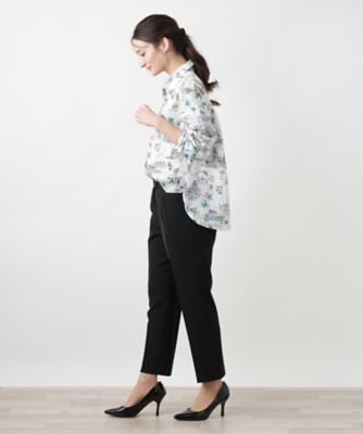 プリントブラウス【Ｌｅｉｌｉａｎ　ＷＨＩＴＥ　ＬＡＢＥＬ】