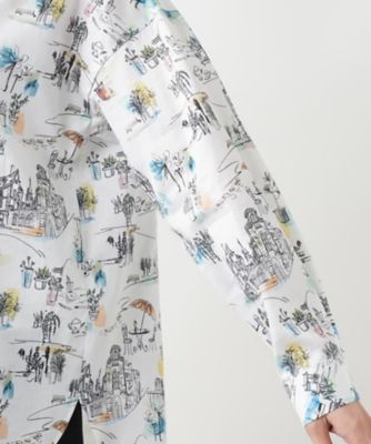 プリントブラウス【Ｌｅｉｌｉａｎ　ＷＨＩＴＥ　ＬＡＢＥＬ】