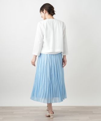 LA5487 Leilian レリアン ノーカラージャケット ラベンダー 13 ノーカラージャケット | Leilian (Women)/レリアン | 三越伊勢丹