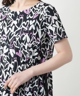 プリントフレアワンピース【ＭＵＳＥ　ＢＹ　ＲＯＣＨＡＳ　Ｐｒｅｍｉｅｒｅ】