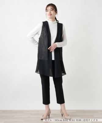 【極美品】レリアン　Leilian ボアロングベスト　ムートン 現行 極美品】レリアン Leilian ボアロングベスト ムートン 現行
