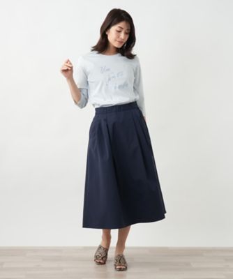 刺繍クルーネックカットソー【ＭＵＳＥ　ＢＹ　ＲＯＣＨＡＳ　Ｐｒｅｍｉｅｒｅ】