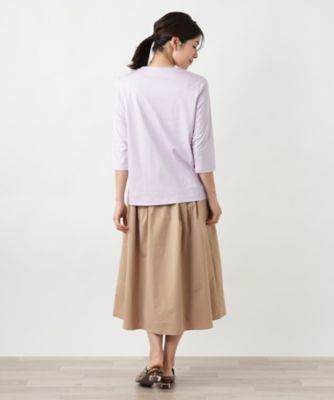 刺繍クルーネックカットソー【ＭＵＳＥ　ＢＹ　ＲＯＣＨＡＳ　Ｐｒｅｍｉｅｒｅ】