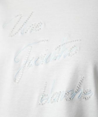 刺繍クルーネックカットソー【ＭＵＳＥ　ＢＹ　ＲＯＣＨＡＳ　Ｐｒｅｍｉｅｒｅ】