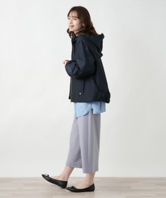 ☆美品☆レリアン　フーデッドウールジャケット　ブルー系　装飾ボタン　9号 ☆美品☆レリアン フーデッドウールジャケット ブルー系 装飾