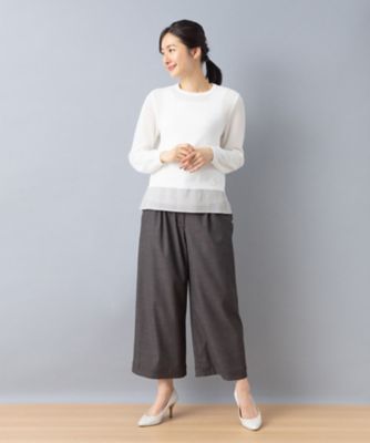 ストレッチガウチョパンツ