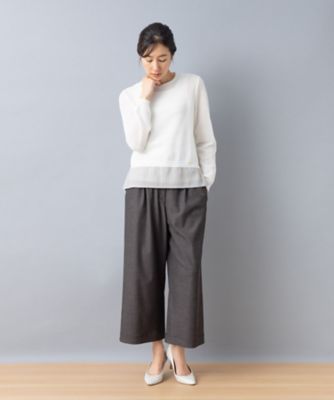 ストレッチガウチョパンツ