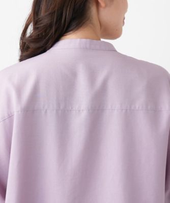 比翼バンドカラーブラウス【Ｌｅｉｌｉａｎ　ＷＨＩＴＥ　ＬＡＢＥＬ】