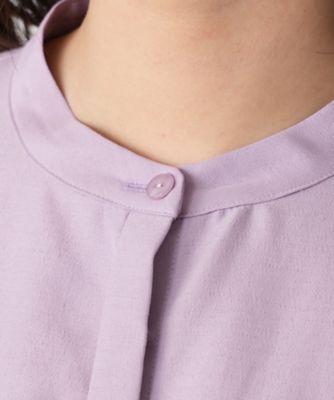 比翼バンドカラーブラウス【Ｌｅｉｌｉａｎ　ＷＨＩＴＥ　ＬＡＢＥＬ】