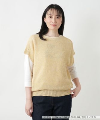 ラメニットベスト【Ｌｅｉｌｉａｎ　ＷＨＩＴＥ　ＬＡＢＥＬ】