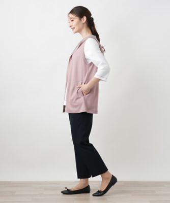 リバーシブルフーデッドベスト【Ｌｅｉｌｉａｎ　ＷＨＩＴＥ　ＬＡＢＥＬ】