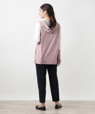 リバーシブルフーデッドベスト【Ｌｅｉｌｉａｎ　ＷＨＩＴＥ　ＬＡＢＥＬ】
