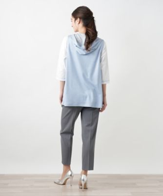 リバーシブルフーデッドベスト【Ｌｅｉｌｉａｎ　ＷＨＩＴＥ　ＬＡＢＥＬ】