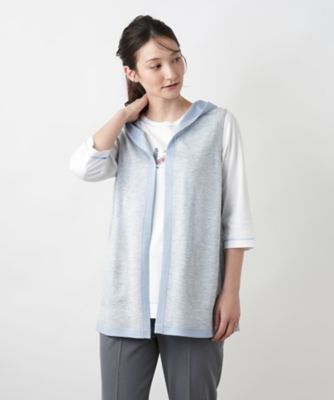 リバーシブルフーデッドベスト【Ｌｅｉｌｉａｎ　ＷＨＩＴＥ　ＬＡＢＥＬ】