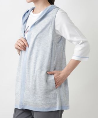 リバーシブルフーデッドベスト【Ｌｅｉｌｉａｎ　ＷＨＩＴＥ　ＬＡＢＥＬ】