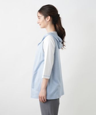 リバーシブルフーデッドベスト【Ｌｅｉｌｉａｎ　ＷＨＩＴＥ　ＬＡＢＥＬ】