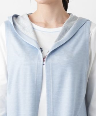 リバーシブルフーデッドベスト【Ｌｅｉｌｉａｎ　ＷＨＩＴＥ　ＬＡＢＥＬ】