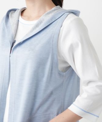 リバーシブルフーデッドベスト【Ｌｅｉｌｉａｎ　ＷＨＩＴＥ　ＬＡＢＥＬ】