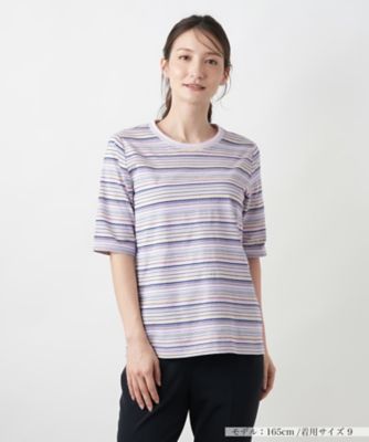 マルチボーダーＴシャツ【Ｌｅｉｌｉａｎ　ＷＨＩＴＥ　ＬＡＢＥＬ】