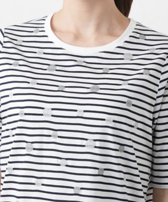 ドットボーダーＴシャツ【Ｌｅｉｌｉａｎ　ＷＨＩＴＥ　ＬＡＢＥＬ】