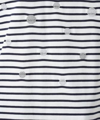 ドットボーダーＴシャツ【Ｌｅｉｌｉａｎ　ＷＨＩＴＥ　ＬＡＢＥＬ】
