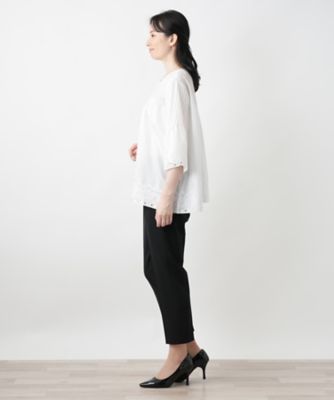 カットワーク刺繍ブラウス【Ｌｅｉｌｉａｎ　ＷＨＩＴＥ　ＬＡＢＥＬ】