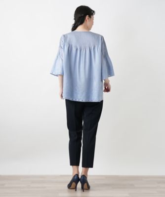 カットワーク刺繍ブラウス【Ｌｅｉｌｉａｎ　ＷＨＩＴＥ　ＬＡＢＥＬ】