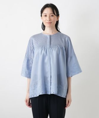 カットワーク刺繍ブラウス【Ｌｅｉｌｉａｎ　ＷＨＩＴＥ　ＬＡＢＥＬ】