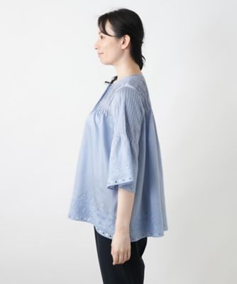 カットワーク刺繍ブラウス【Ｌｅｉｌｉａｎ　ＷＨＩＴＥ　ＬＡＢＥＬ】